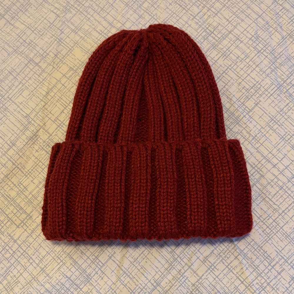 Cozy Red Knit Beanie
